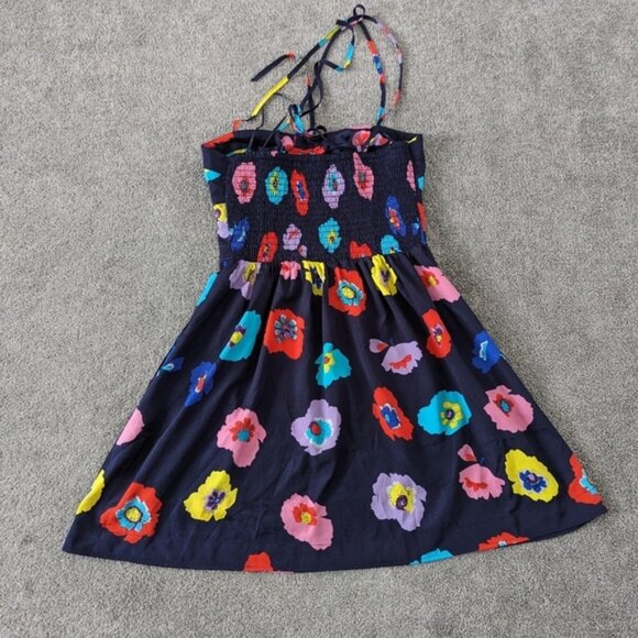 American Eagle Outfitters Women's Floral Navy Blue Spring Summer Dress Size 0 - Picture 2 of 11